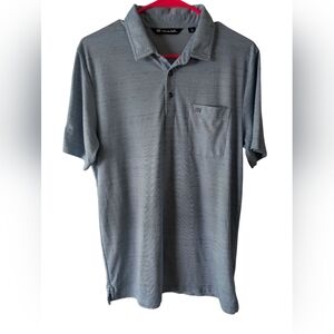 Travis Mathew Light Blue Polo Shirt Size M